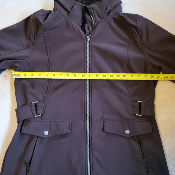 Free Country Brown Jacket With Faux Fur Lining And Removable Hood - Picture 11 of 13